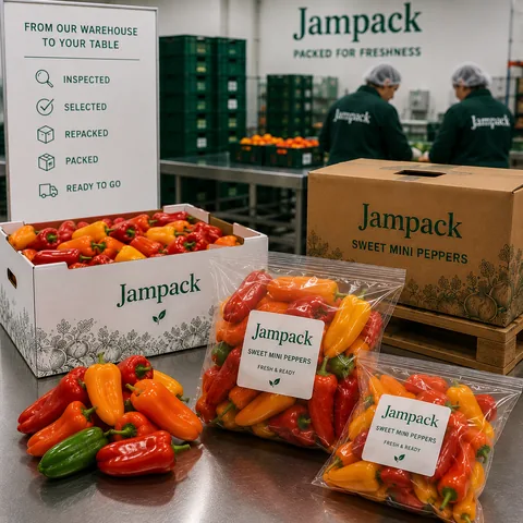 Sweet mini peppers